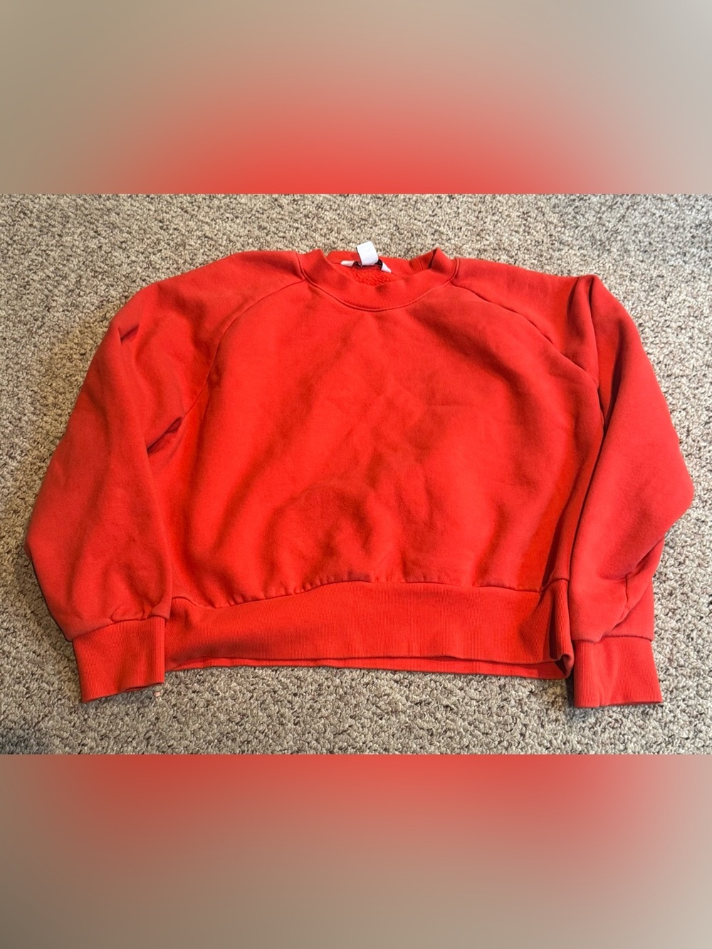 Athleta Red Crewneck Sweatshirt - Classic Pullover